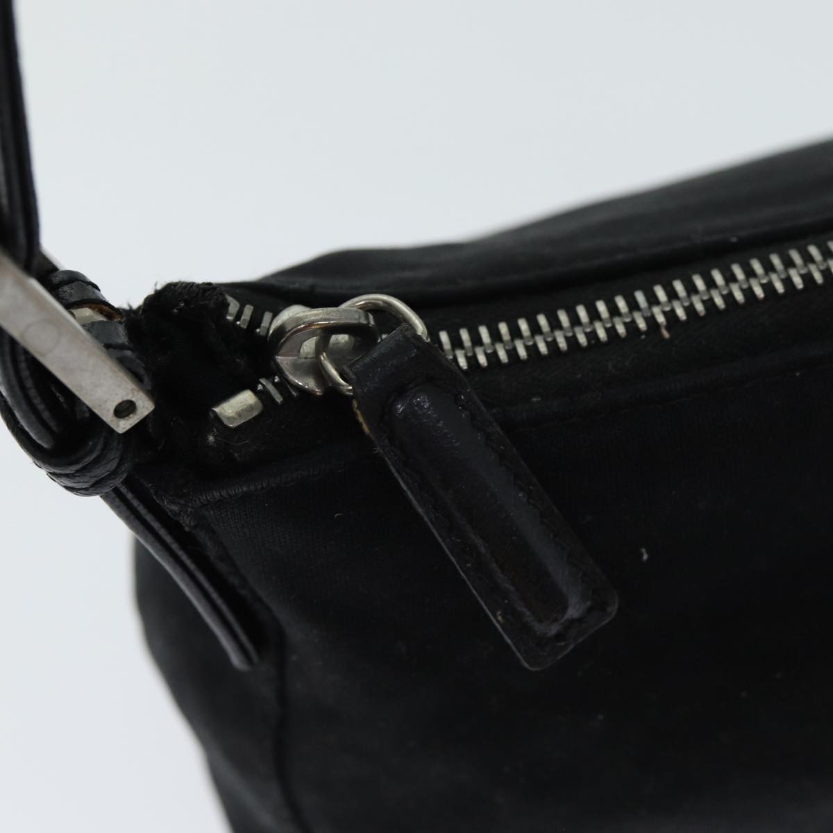 FENDI Hand Bag Nylon Black bs15661