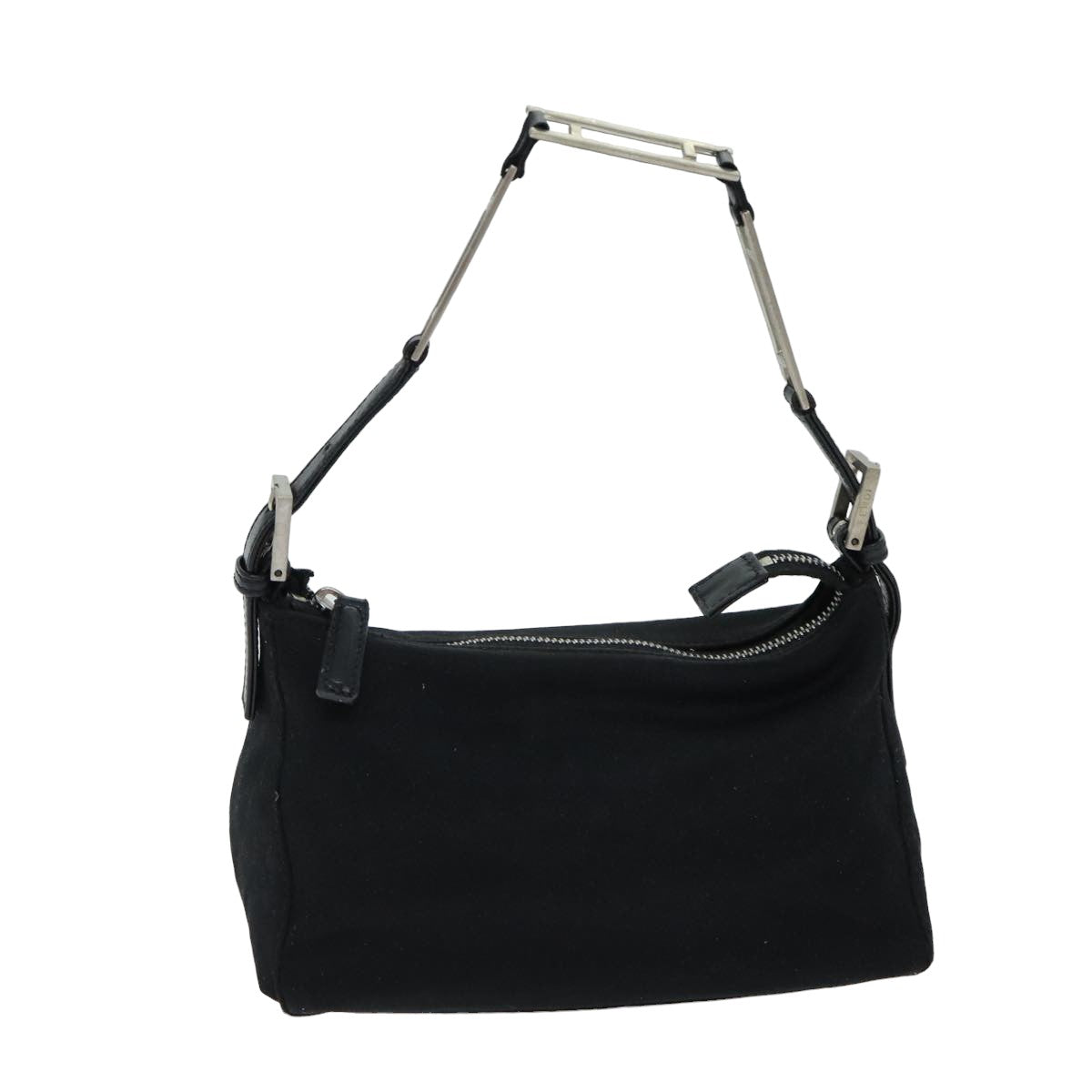 FENDI Hand Bag Nylon Black bs15661