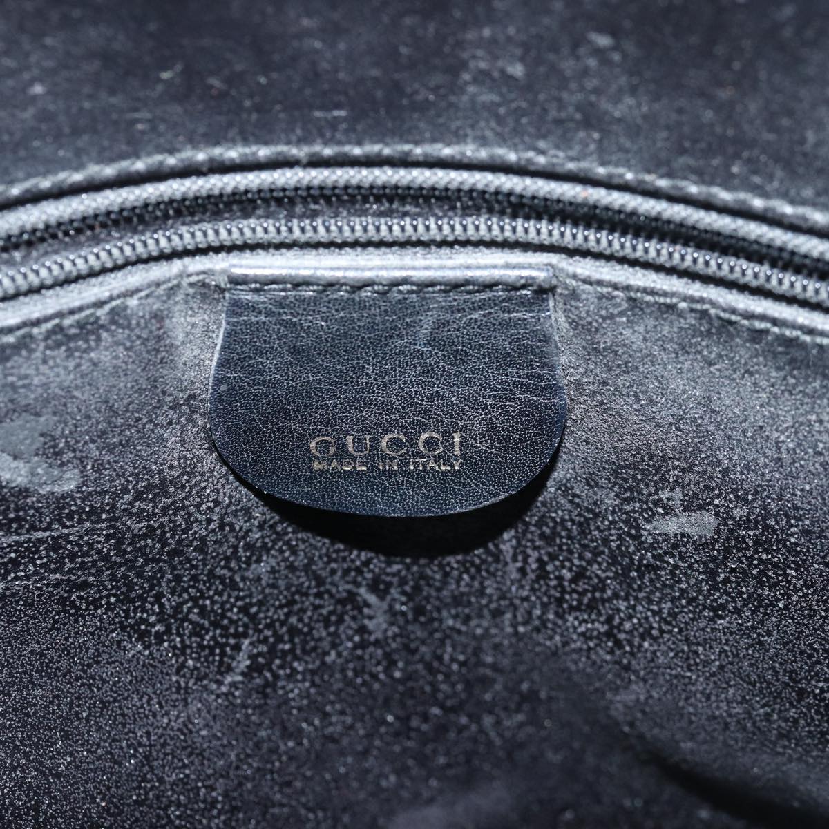 GUCCI Bamboo Hand Bag Leather Black 000 122 0290 bs15679