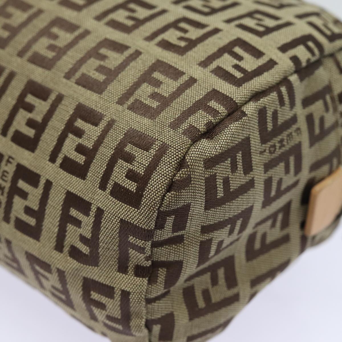 FENDI Zucchino Canvas Pouch Beige bs15781