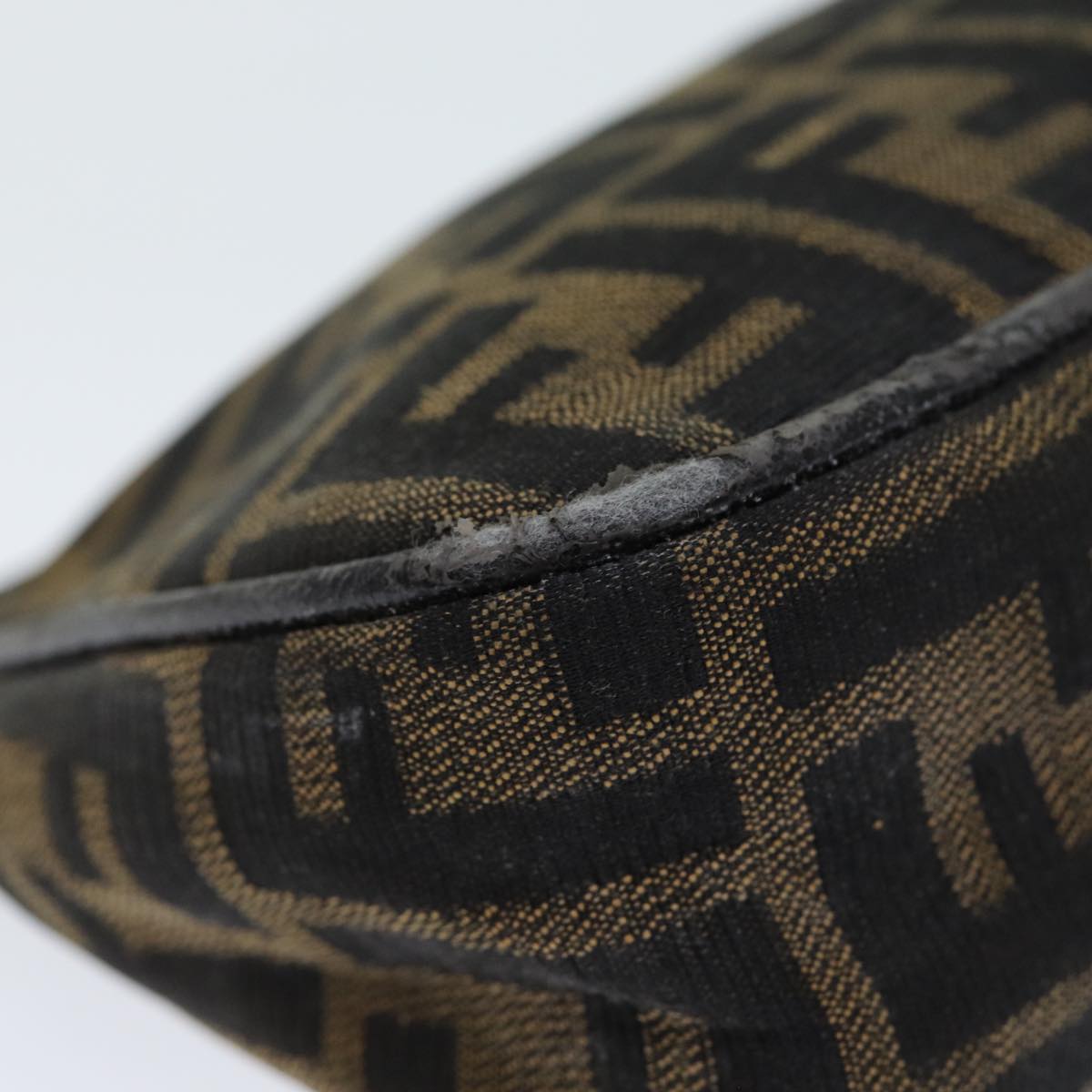 FENDI Zucca Canvas Pouch Brown Black bs15782