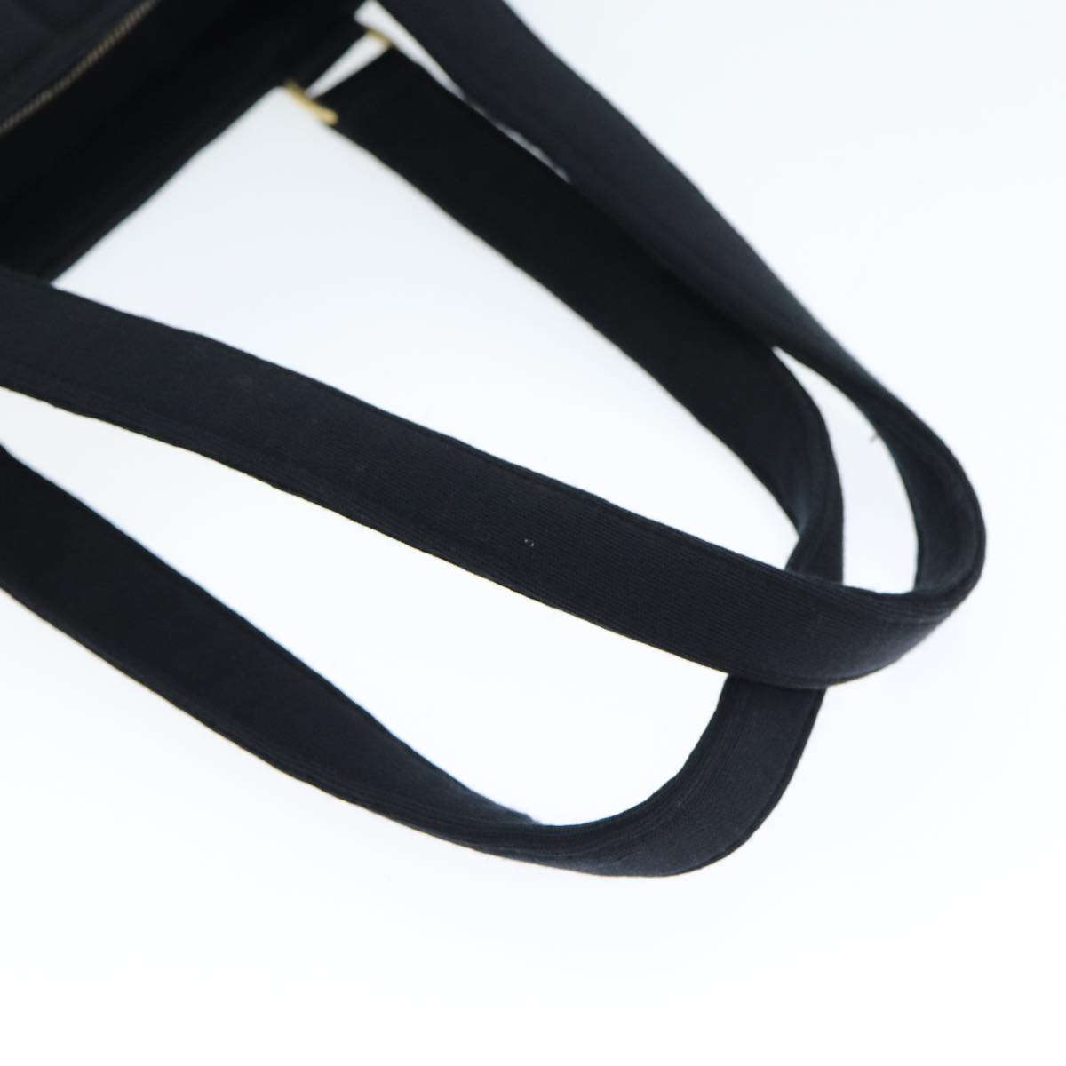 CHANEL Choco Bar Tote Bag Cotton Black CC bs15847
