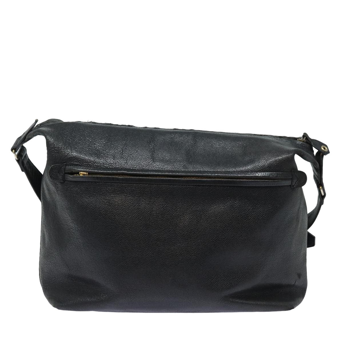 CHANEL COCO Mark Shoulder Bag Caviar Skin Black CC bs15856