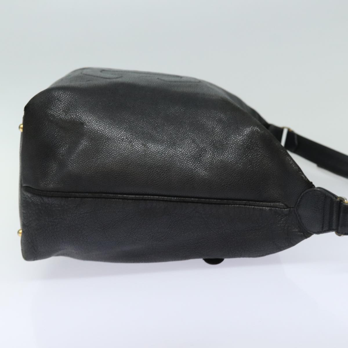 CHANEL COCO Mark Shoulder Bag Caviar Skin Black CC bs15856