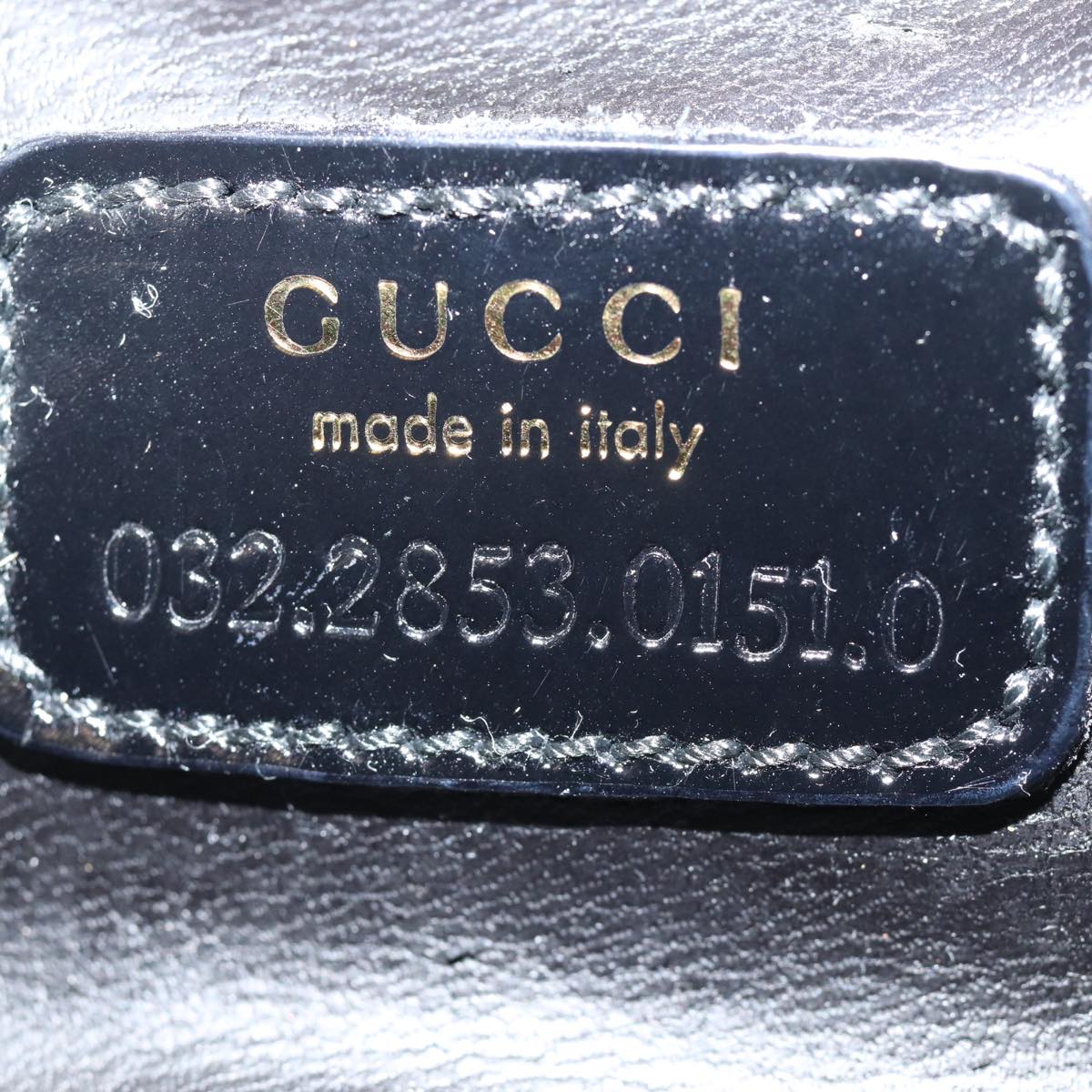 GUCCI Bamboo Vanity Hand Bag Enamel Black bs15879
