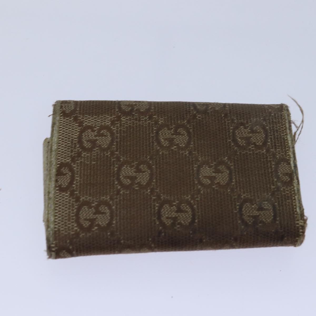 GUCCI GG Canvas Web Sherry Line Key Case PVC Leather 5Set Beige Red bs15953