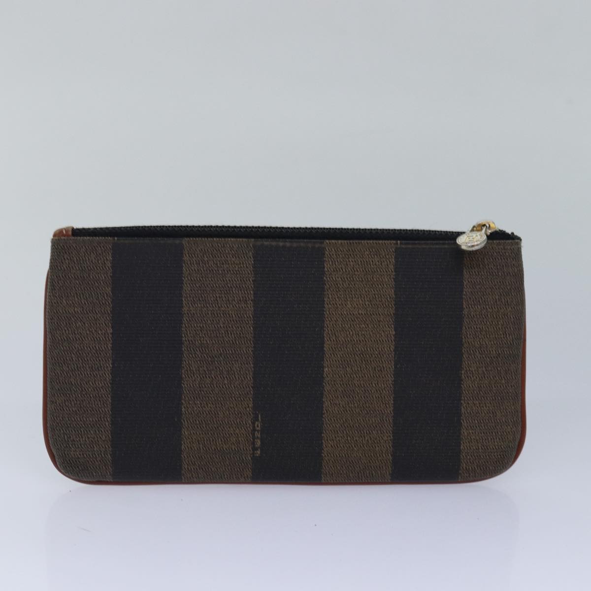 FENDI Zucca Canvas Pecan Canvas Pouch 2Set Brown Black bs15954
