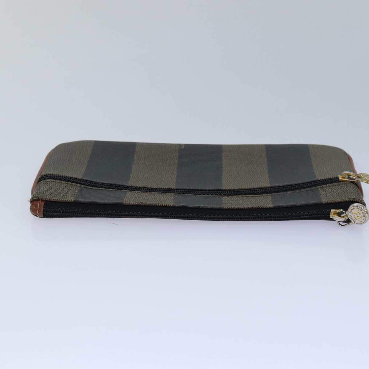 FENDI Zucca Canvas Pecan Canvas Pouch 2Set Brown Black bs15954
