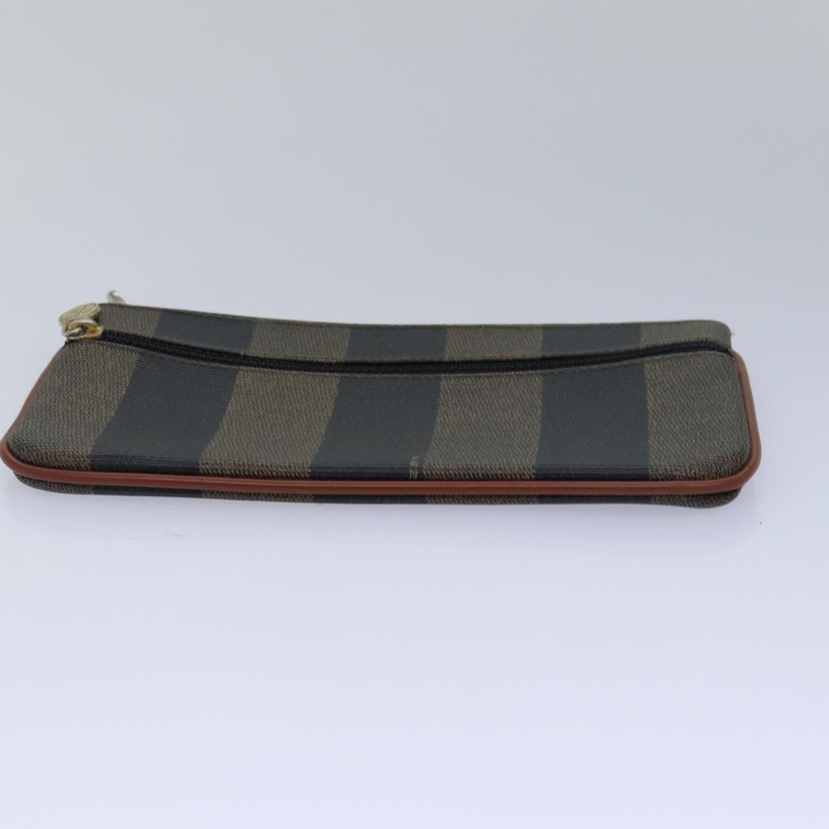 FENDI Zucca Canvas Pecan Canvas Pouch 2Set Brown Black bs15954
