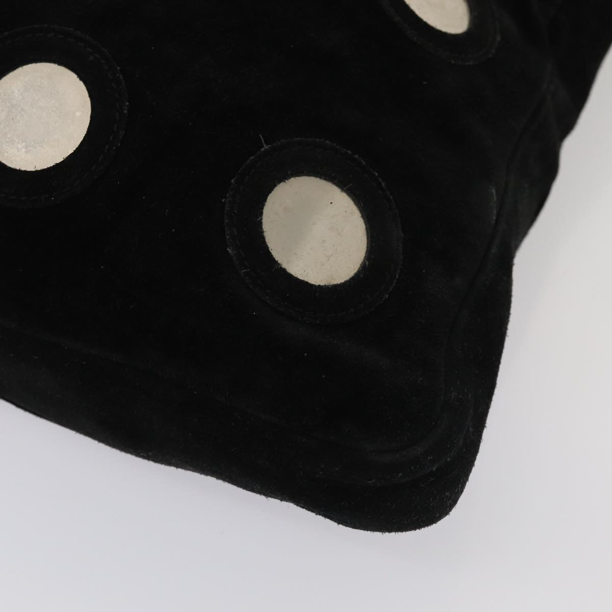 GUCCI Shoulder Bag Suede Black 002 781 0422 bs16033