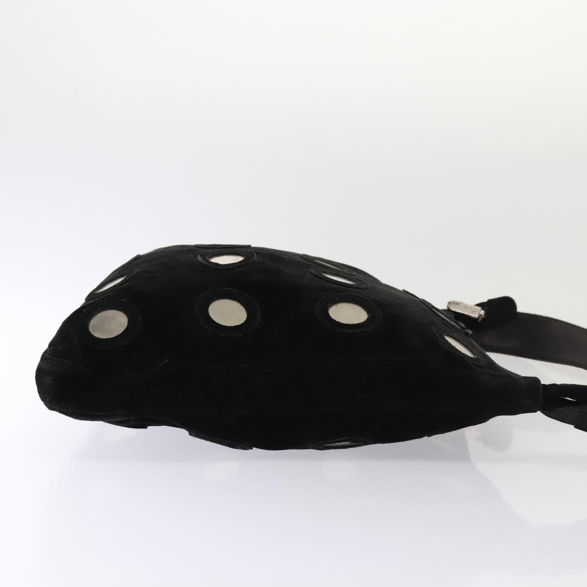 GUCCI Shoulder Bag Suede Black 002 781 0422 bs16033