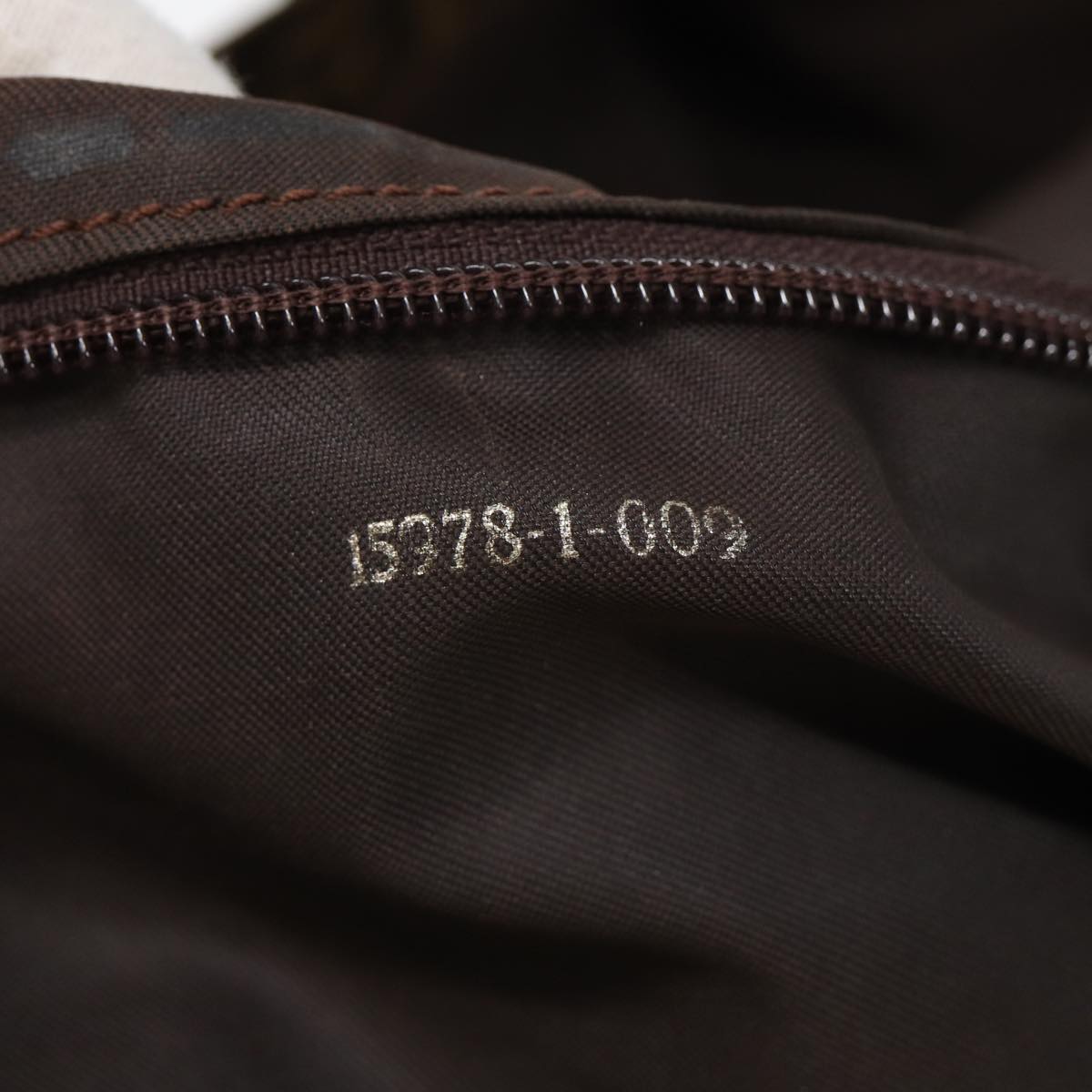 FENDI Zucca Canvas Tote Bag Brown Black bs16071