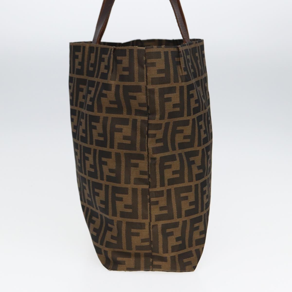 FENDI Zucca Canvas Tote Bag Brown Black bs16071