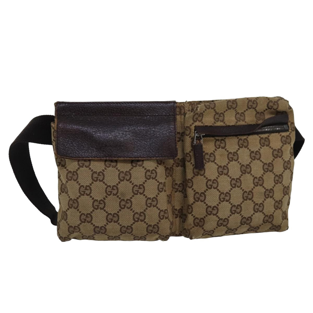 GUCCI GG Canvas Waist bag Beige 28566 bs16083