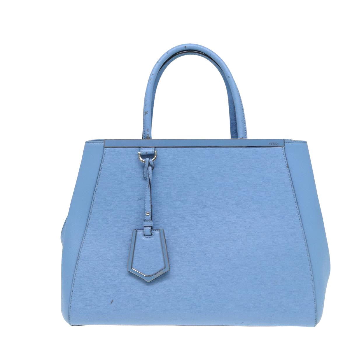 FENDI Hand Bag Leather 2way Blue bs16088