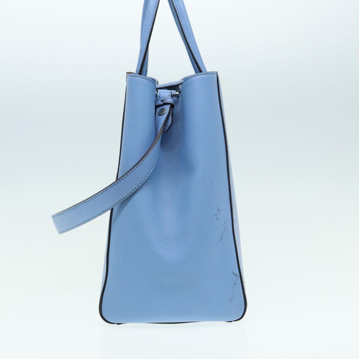 FENDI Hand Bag Leather 2way Blue bs16088