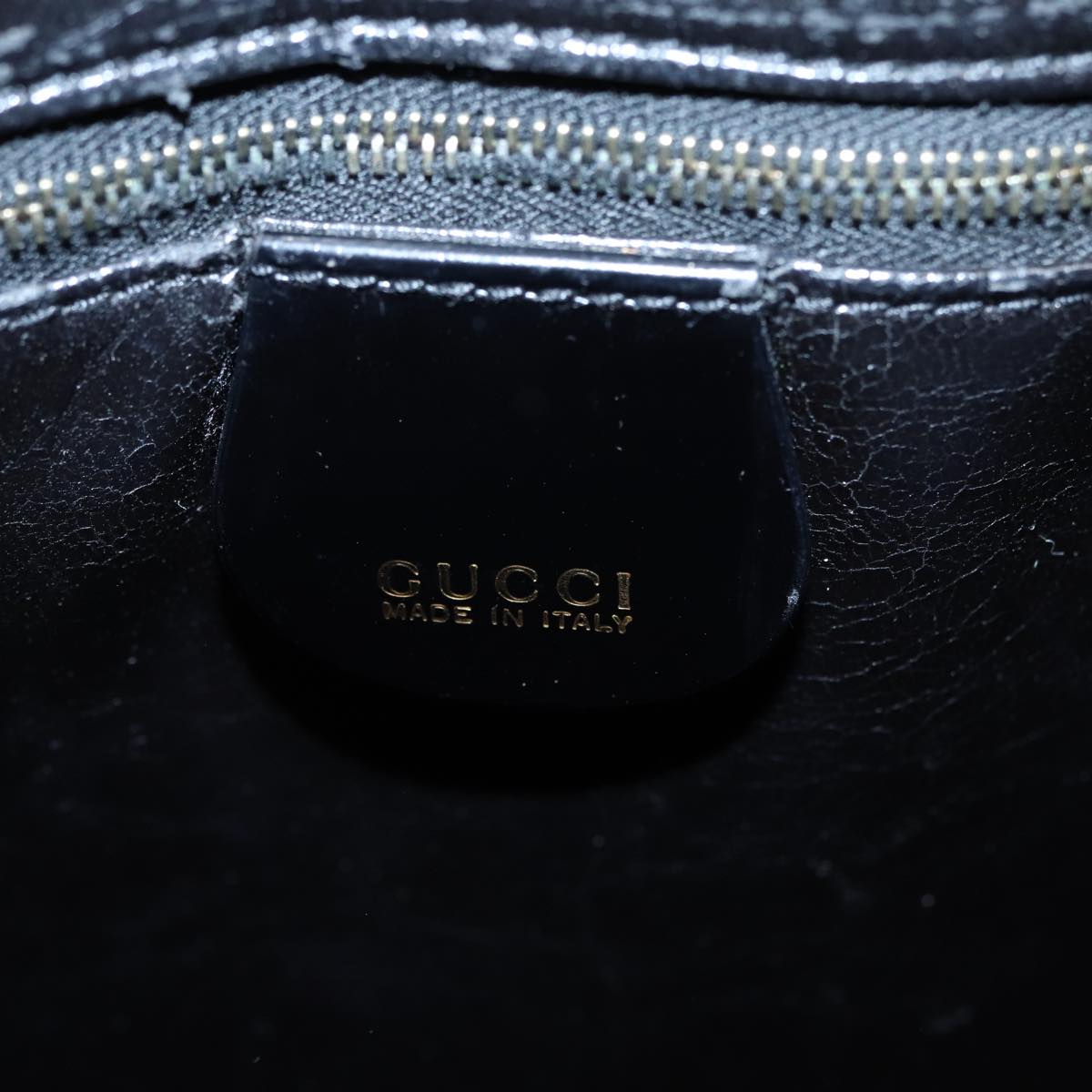 GUCCI Tote Bag Enamel Black 002 1046 0407 bs16103