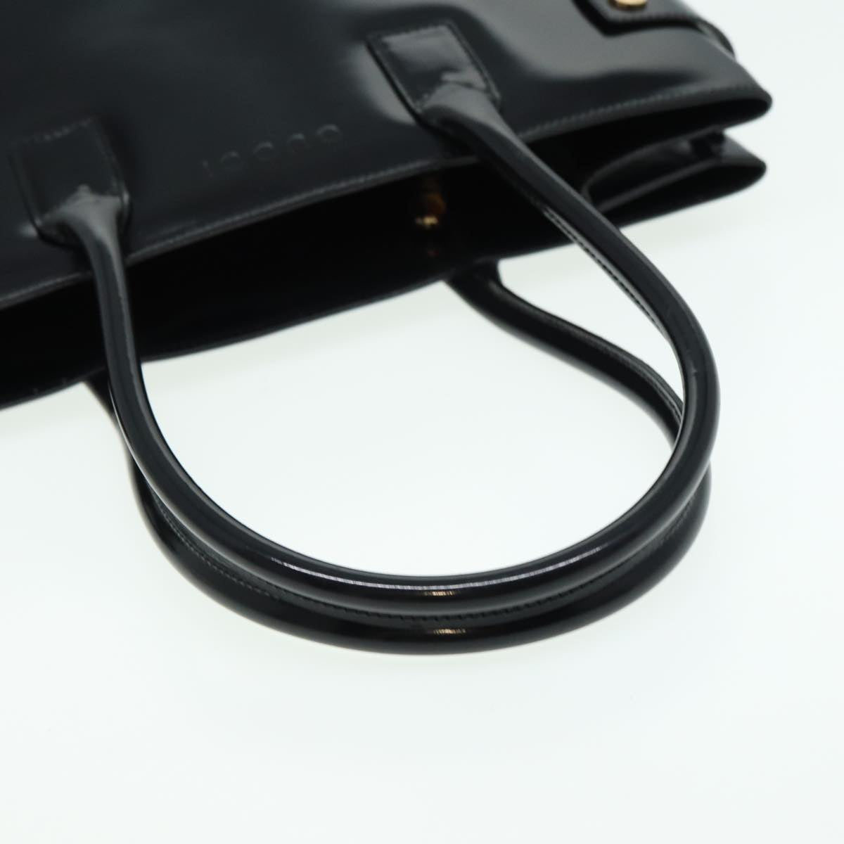 GUCCI Tote Bag Enamel Black 002 1046 0407 bs16103