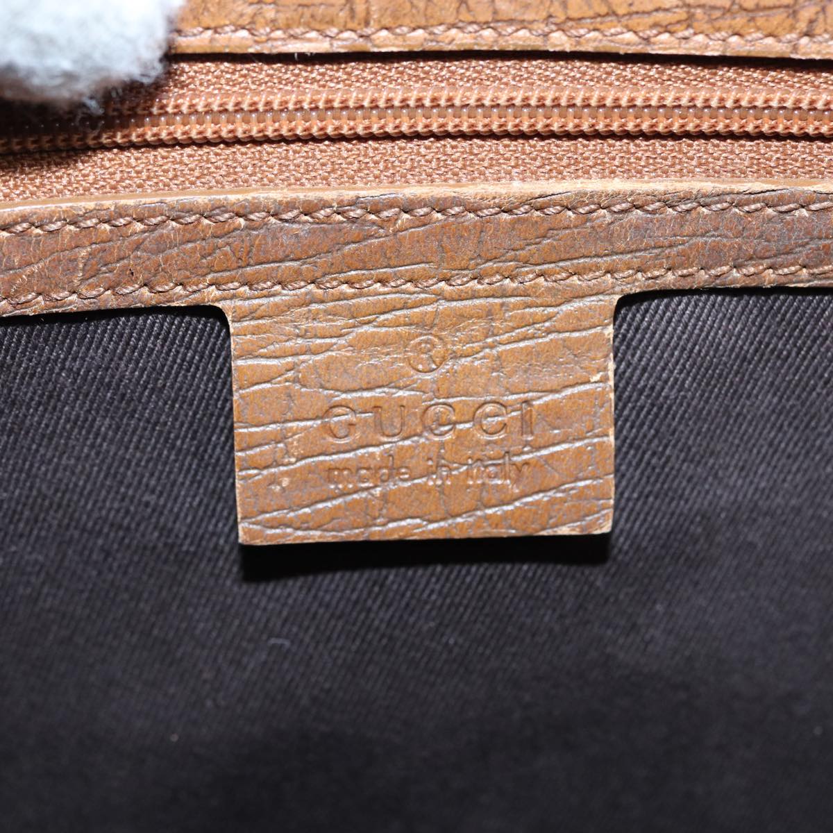GUCCI Bamboo GG Canvas Hand Bag Beige 112526 bs16182