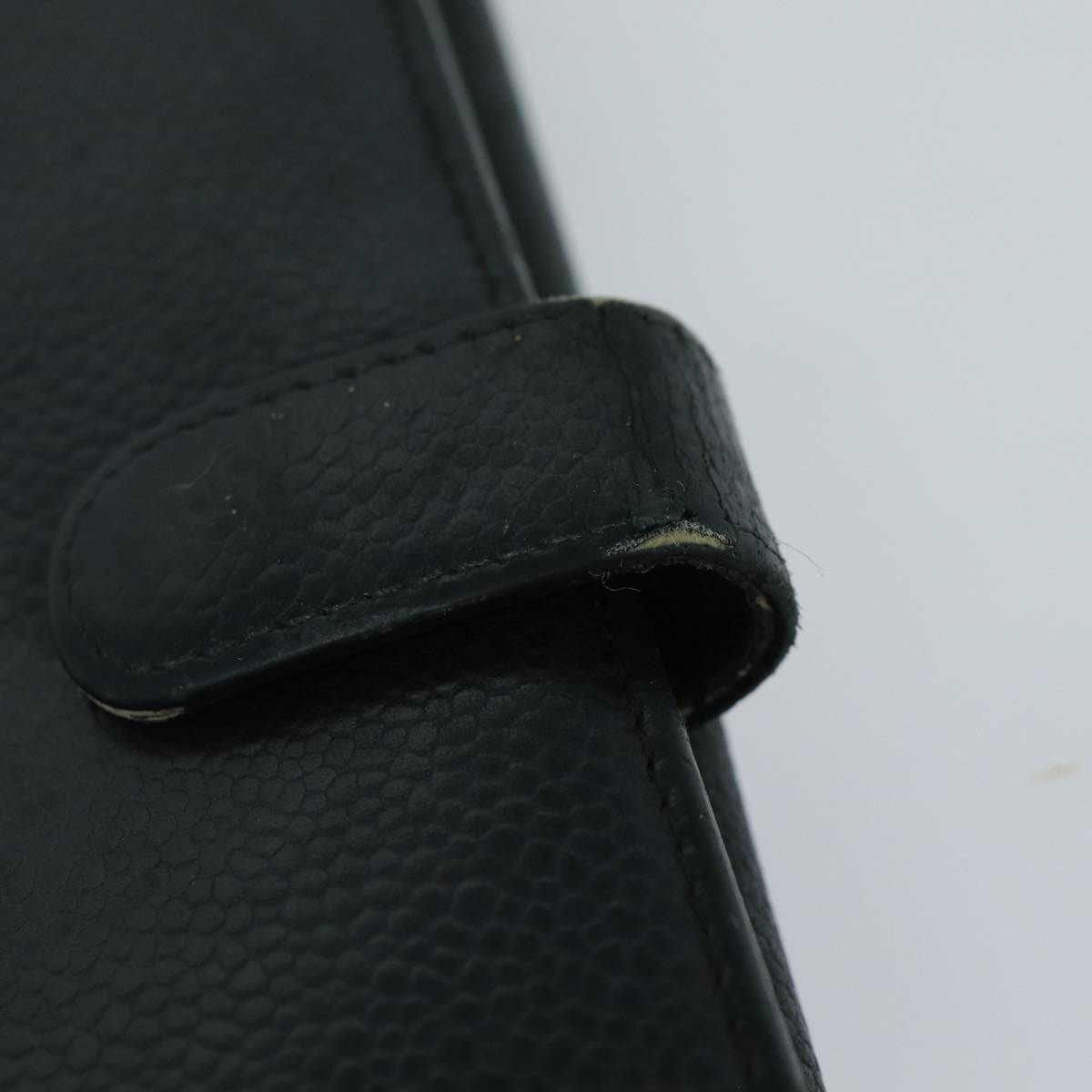 CHANEL COCO Mark Wallet Caviar Skin Black CC bs16186