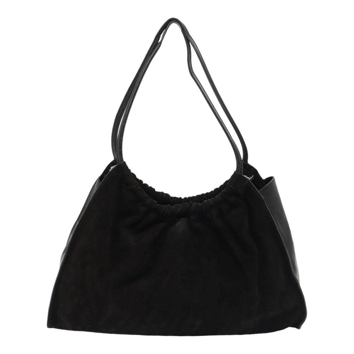 GUCCI Shoulder Bag Suede Leather Black 001 4332 bs16236