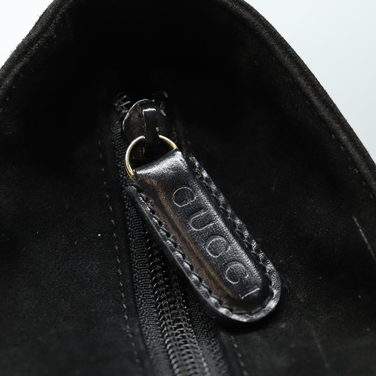 GUCCI Tote Bag Suede Black bs16237
