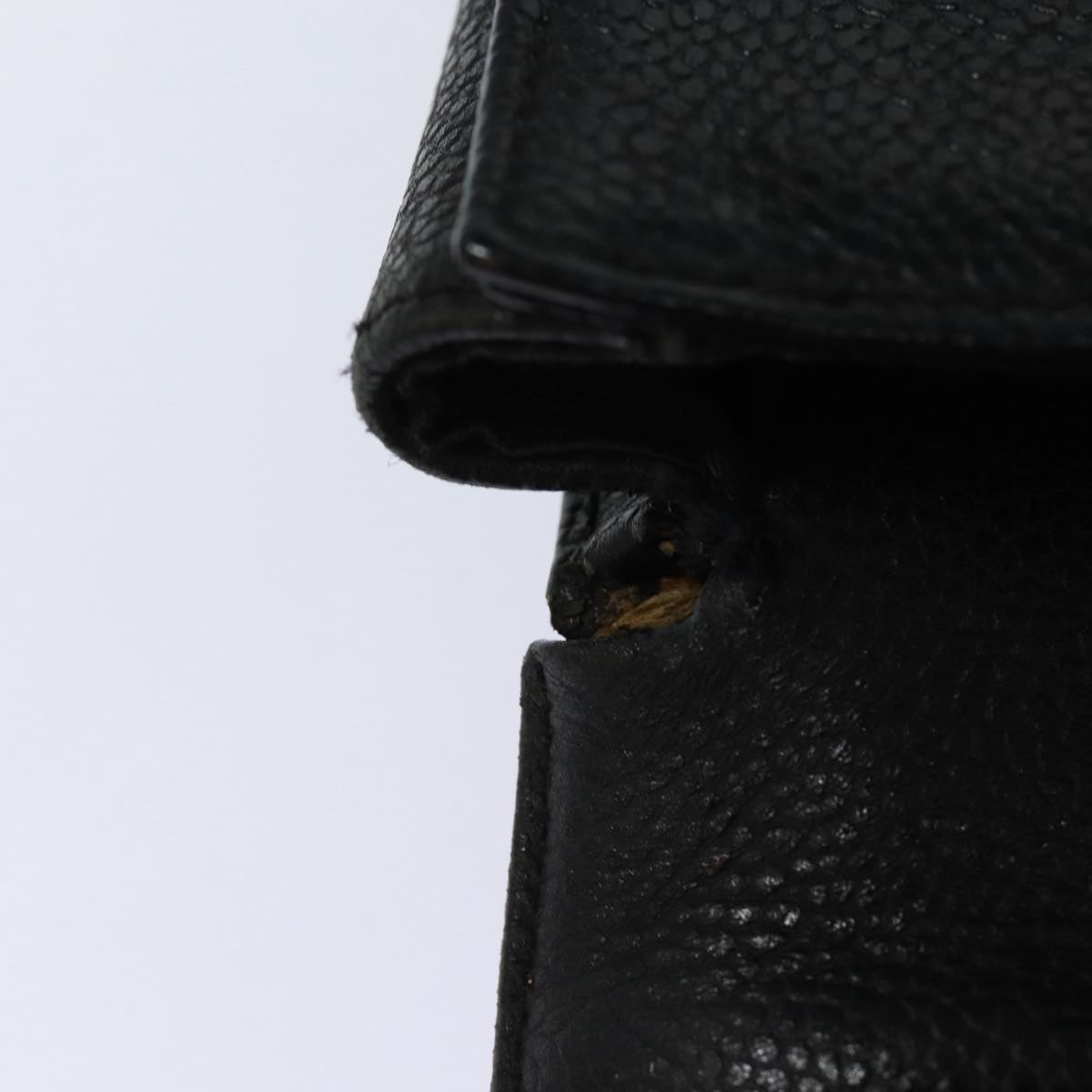 CHANEL Hand Bag Caviar Skin Black CC bs16380