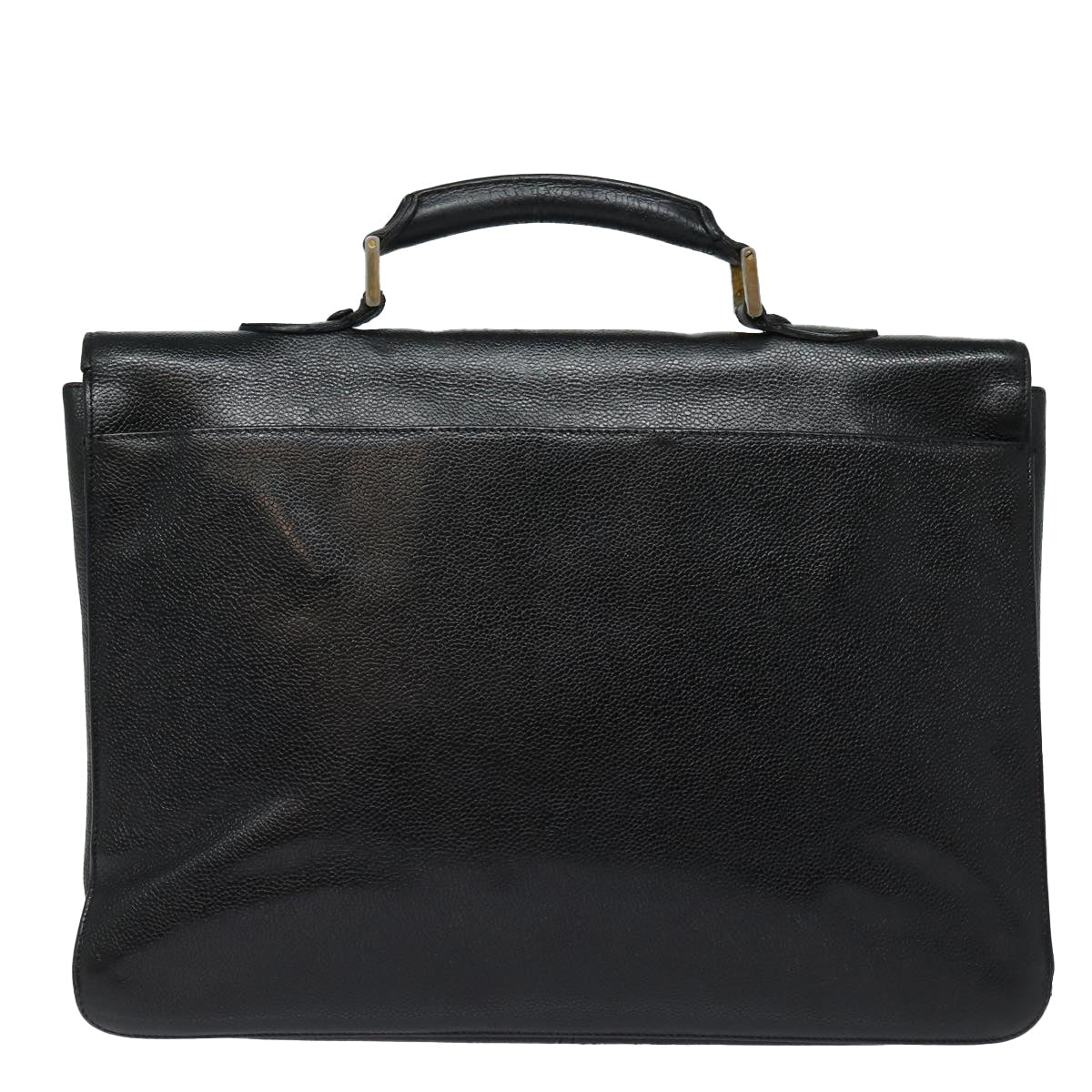 CHANEL Hand Bag Caviar Skin Black CC bs16380