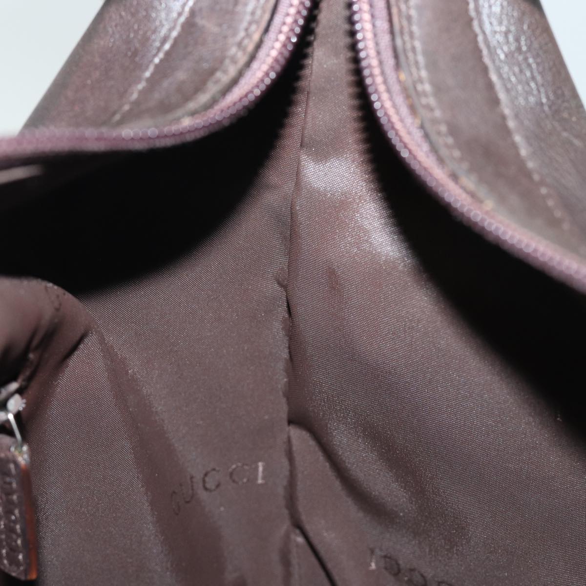 GUCCI Bamboo Hand Bag Leather Brown 000 0531 002214 bs16393