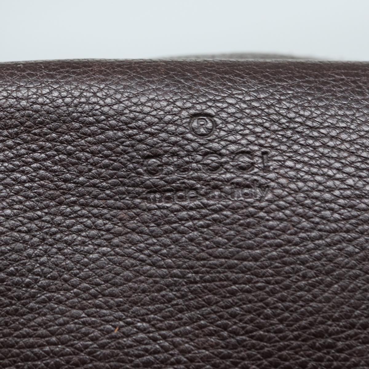 GUCCI Shoulder Bag Leather Brown 232599 bs16406