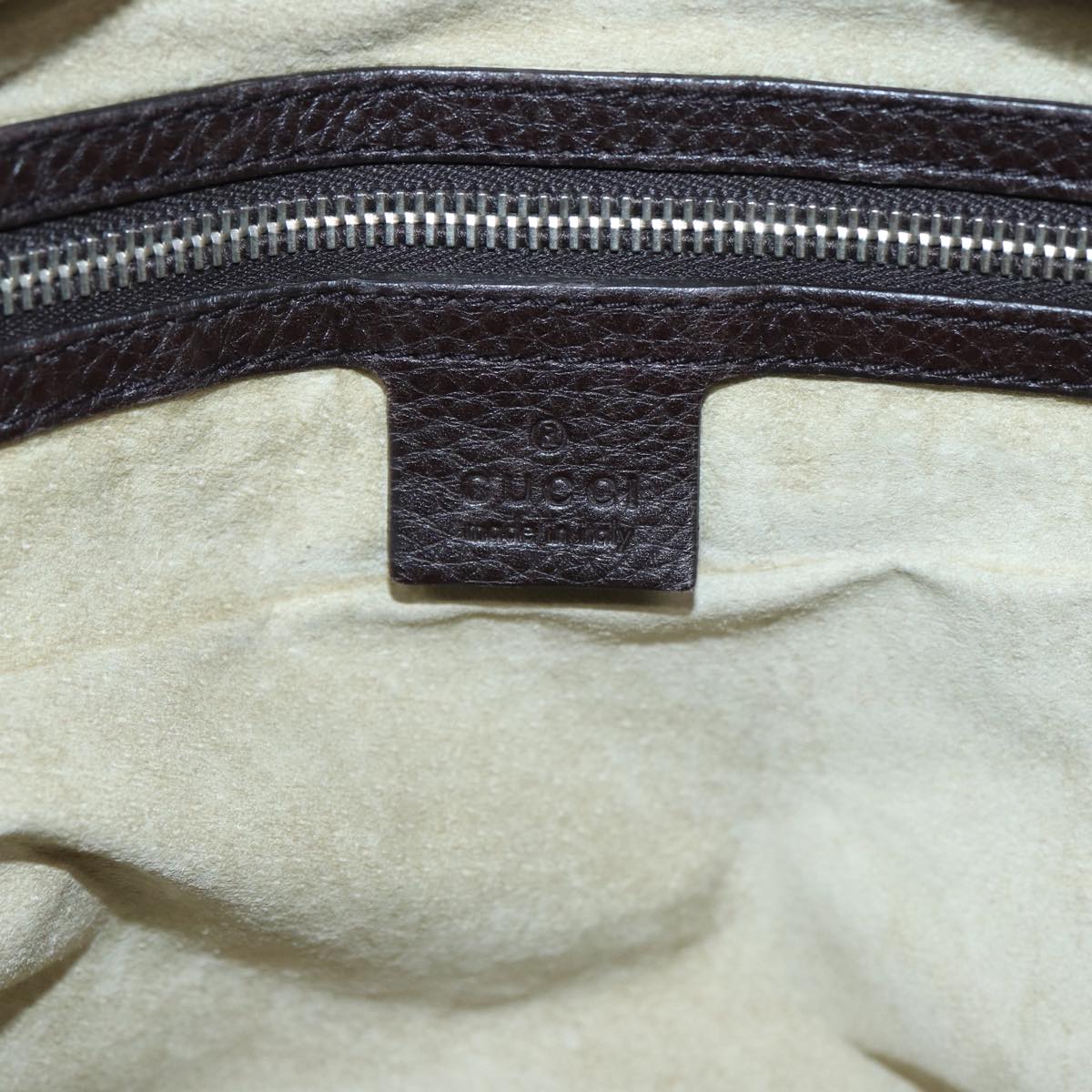 GUCCI Shoulder Bag Leather Brown 232599 bs16406