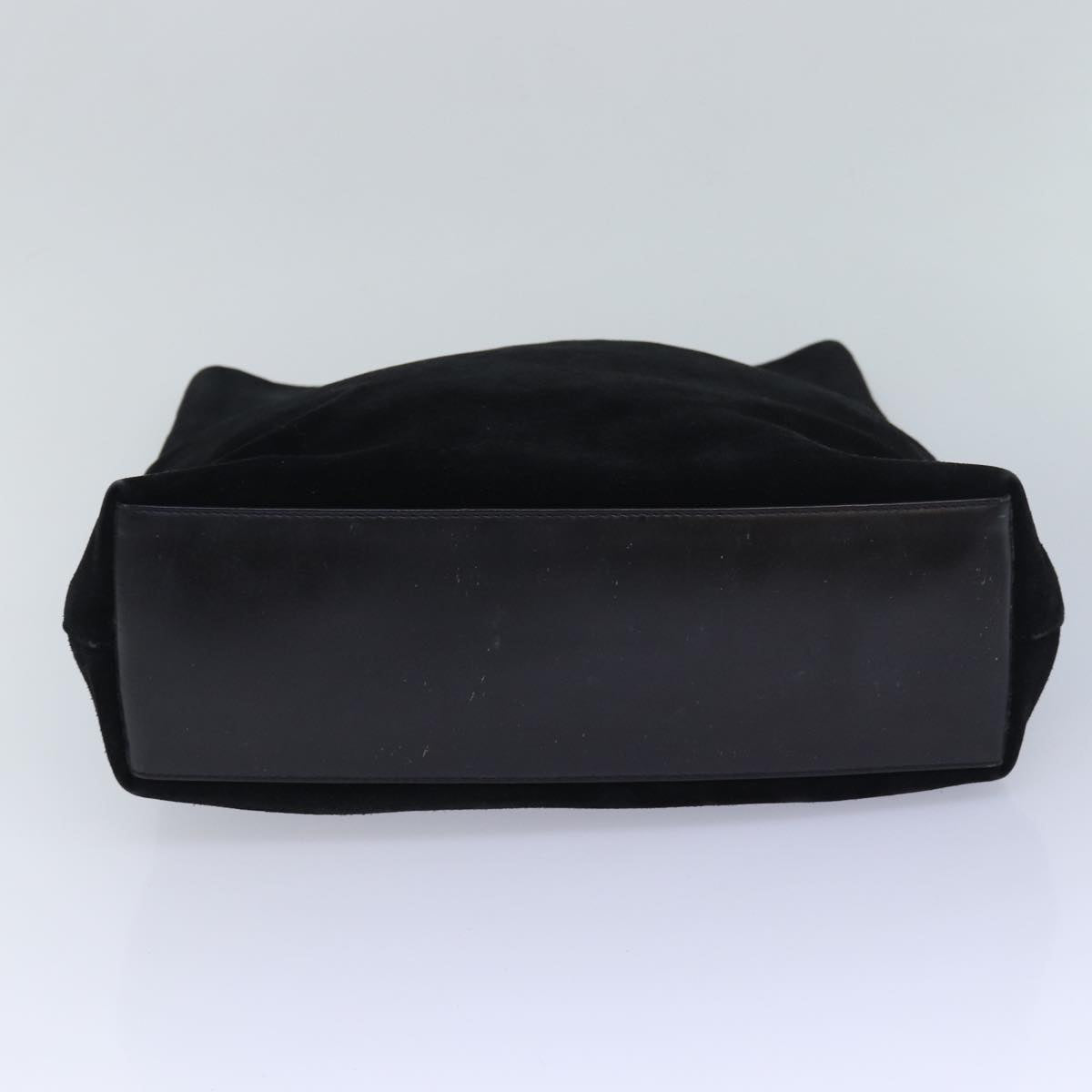 GUCCI Hand Bag Suede Black bs16436