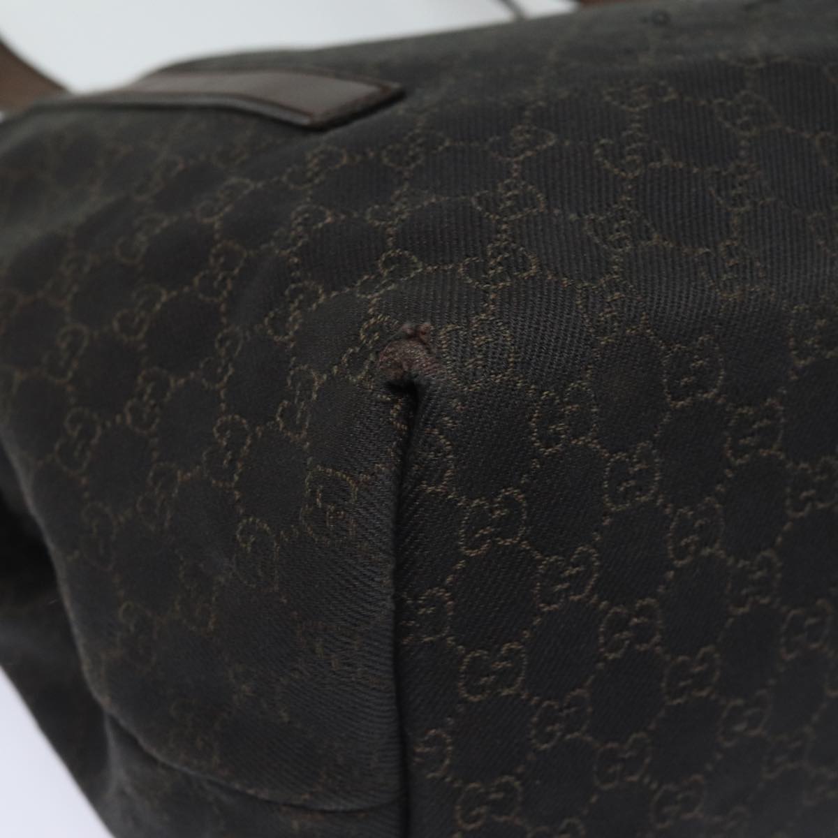 GUCCI GG Canvas Tote Bag Brown 30501 200047 bs16444