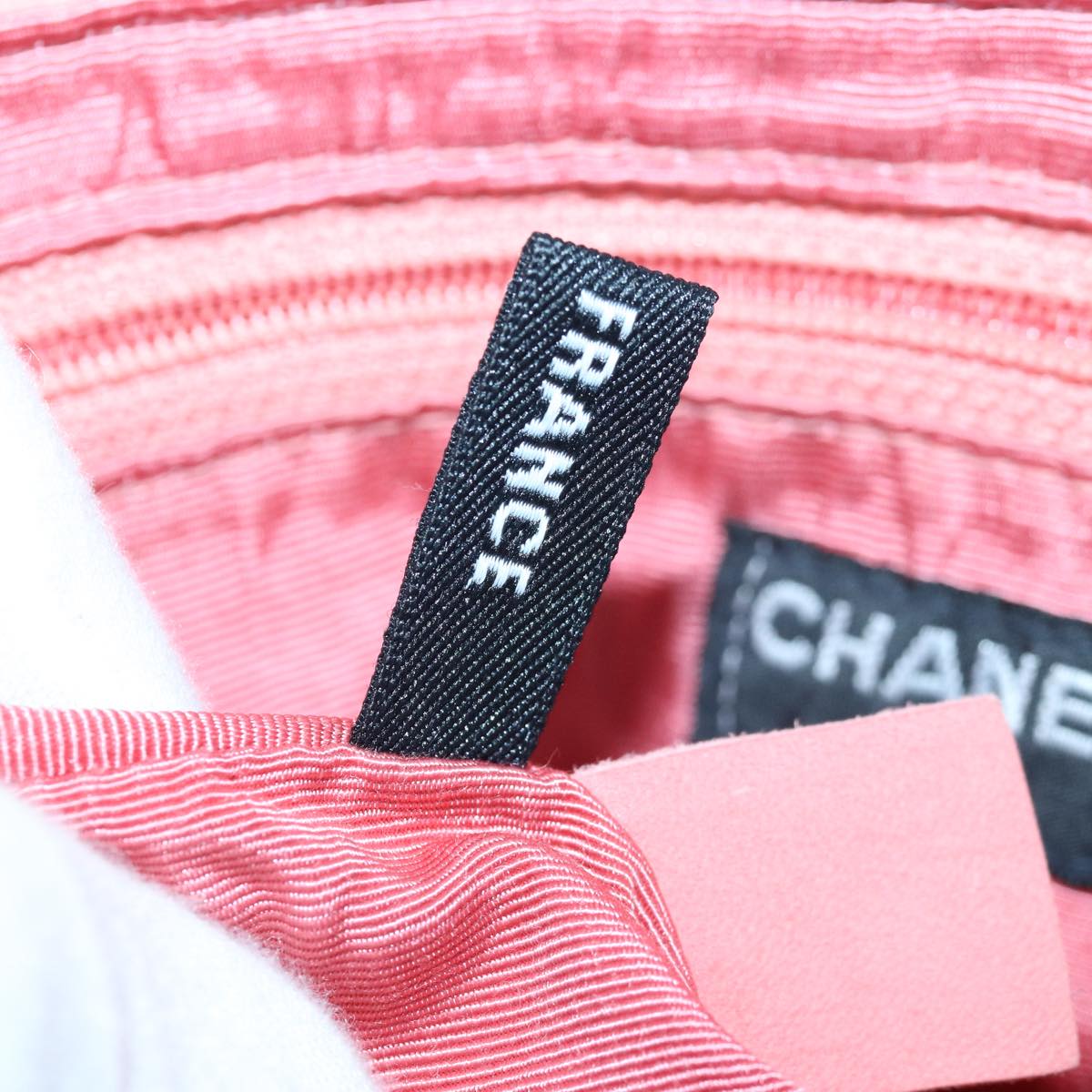 CHANEL Choco Bar Chain Hand Bag Suede Orange CC bs16570