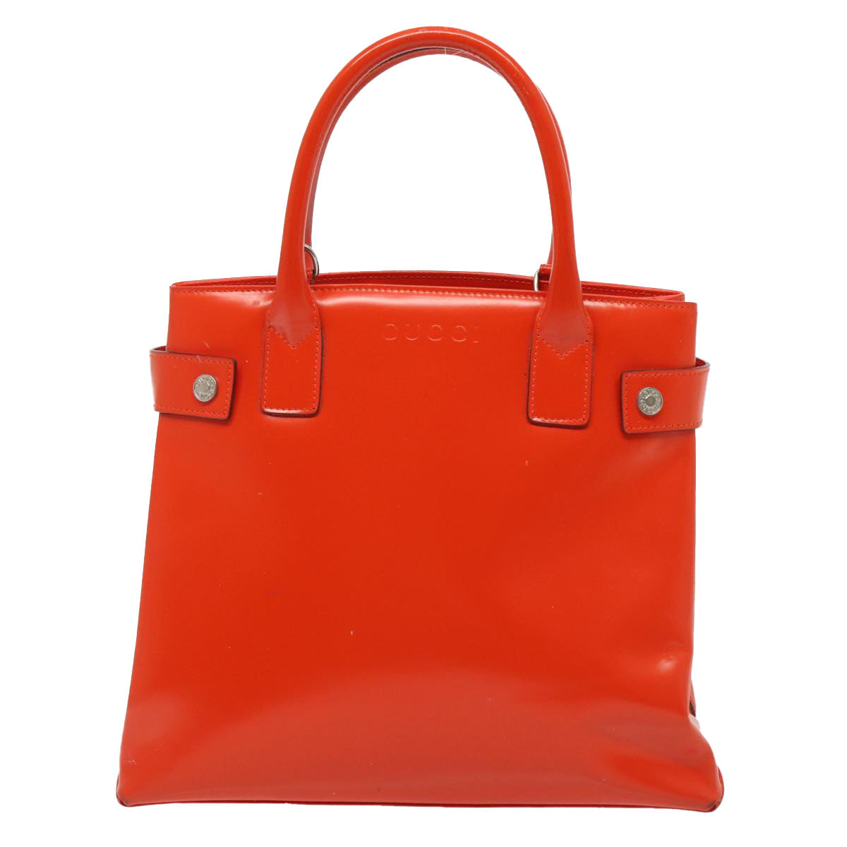 GUCCI Hand Bag Patent leather 2way Orange bs16767
