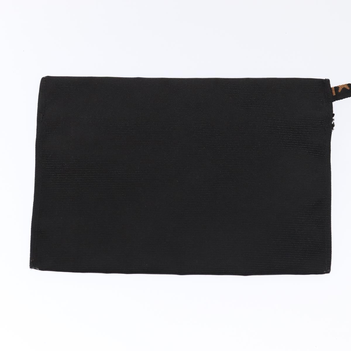 FENDI Hand Bag Canvas 2way Black Brown bs16831