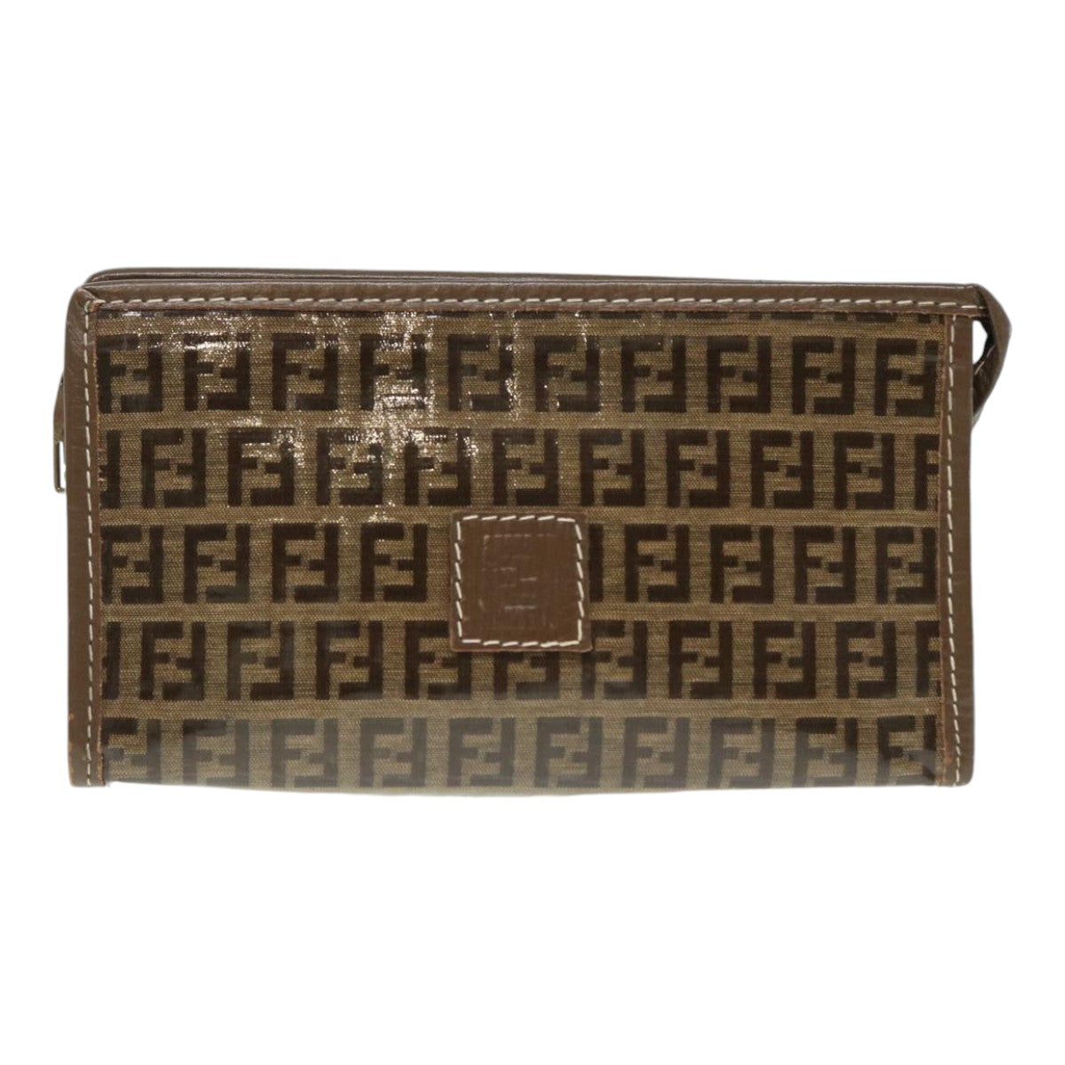 FENDI Zucchino Canvas Pouch Brown bs16934