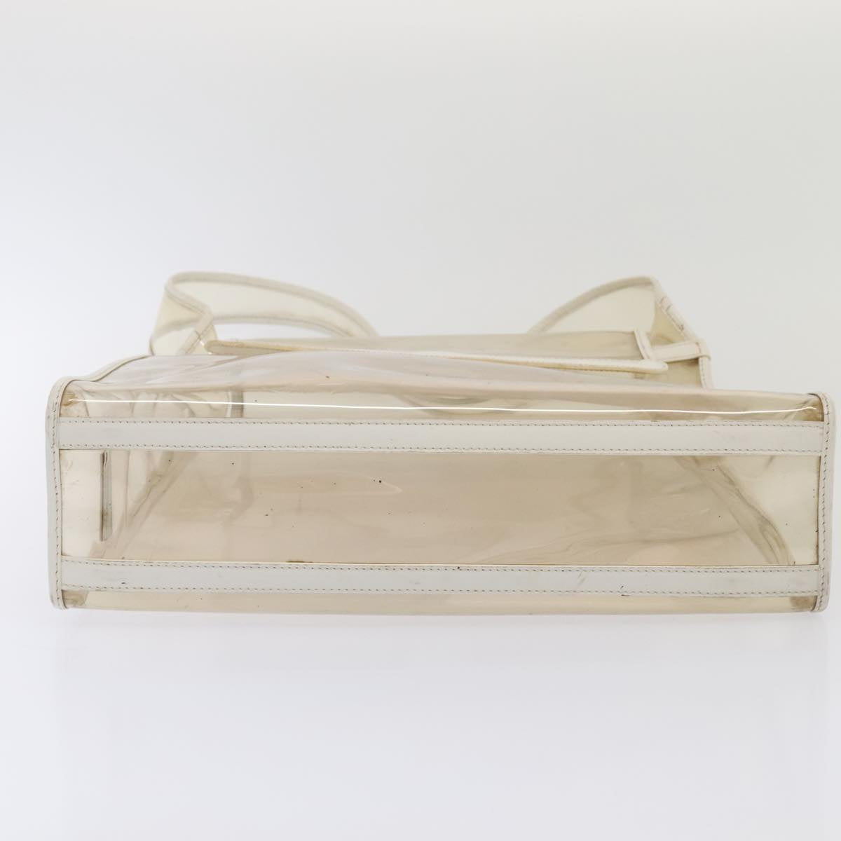 GUCCI Shoulder Bag Vinyl Clear White Silver 001 2058 1772 5 bs17041