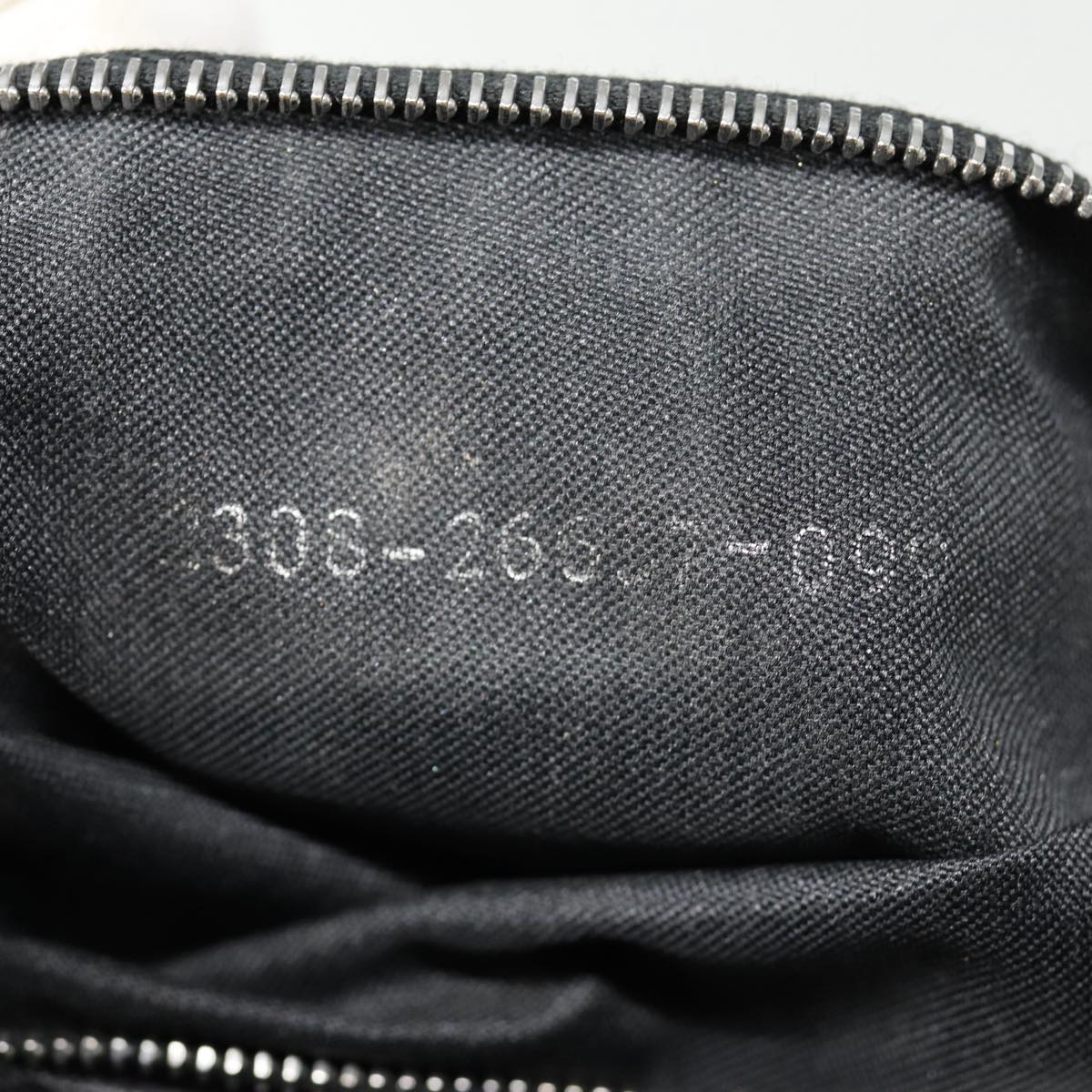 FENDI Hand Bag Leather Black Silver bs17042