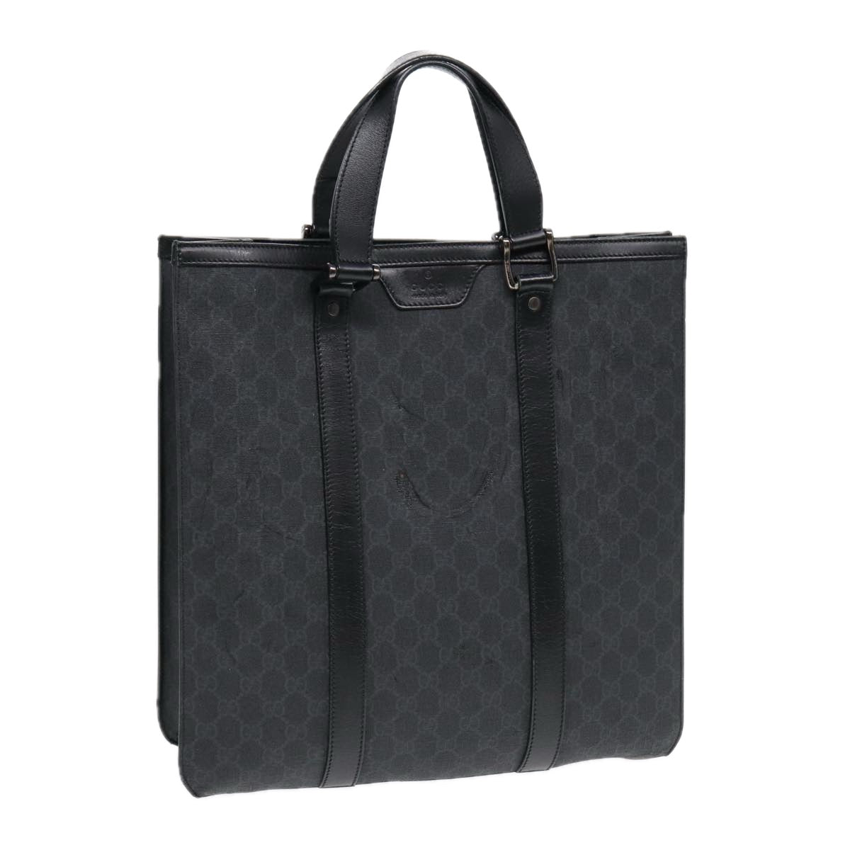 GUCCI GG Canvas Hand Bag Black 322072 bs17120