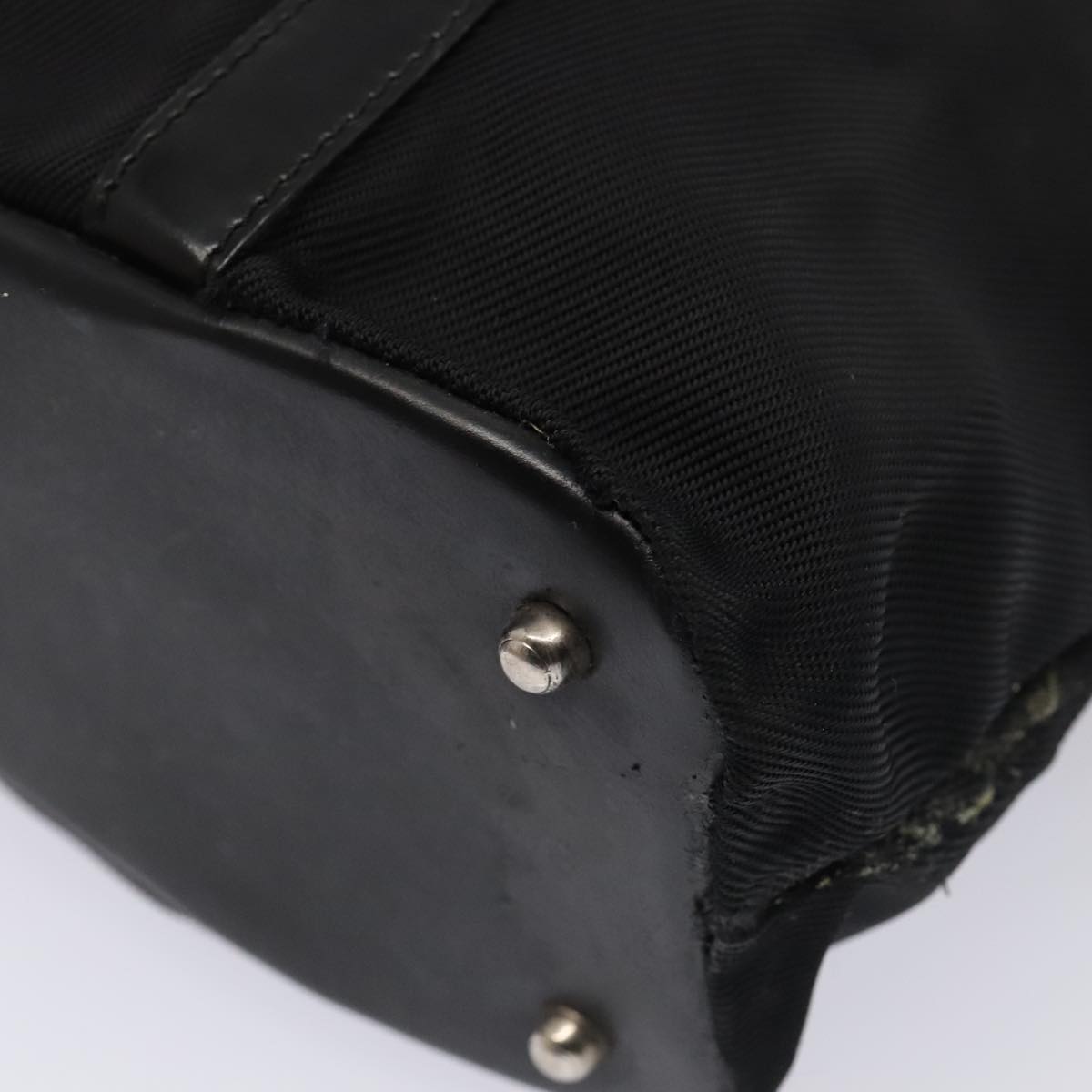 GUCCI Bamboo Hand Bag Nylon 2Set Black bs17121