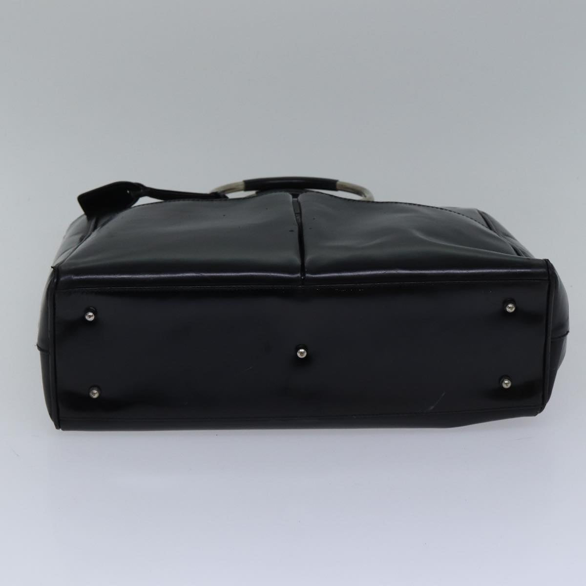 GUCCI Hand Bag Leather Black Silver 002 2865 1313 bs17122