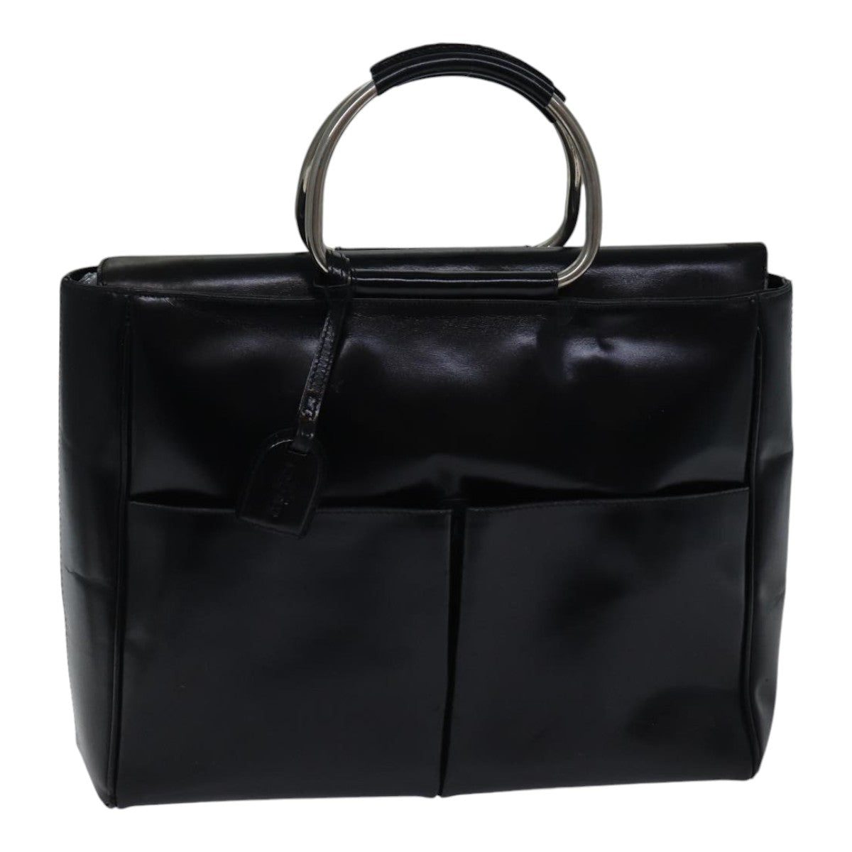 GUCCI Hand Bag Leather Black Silver 002 2865 1313 bs17122