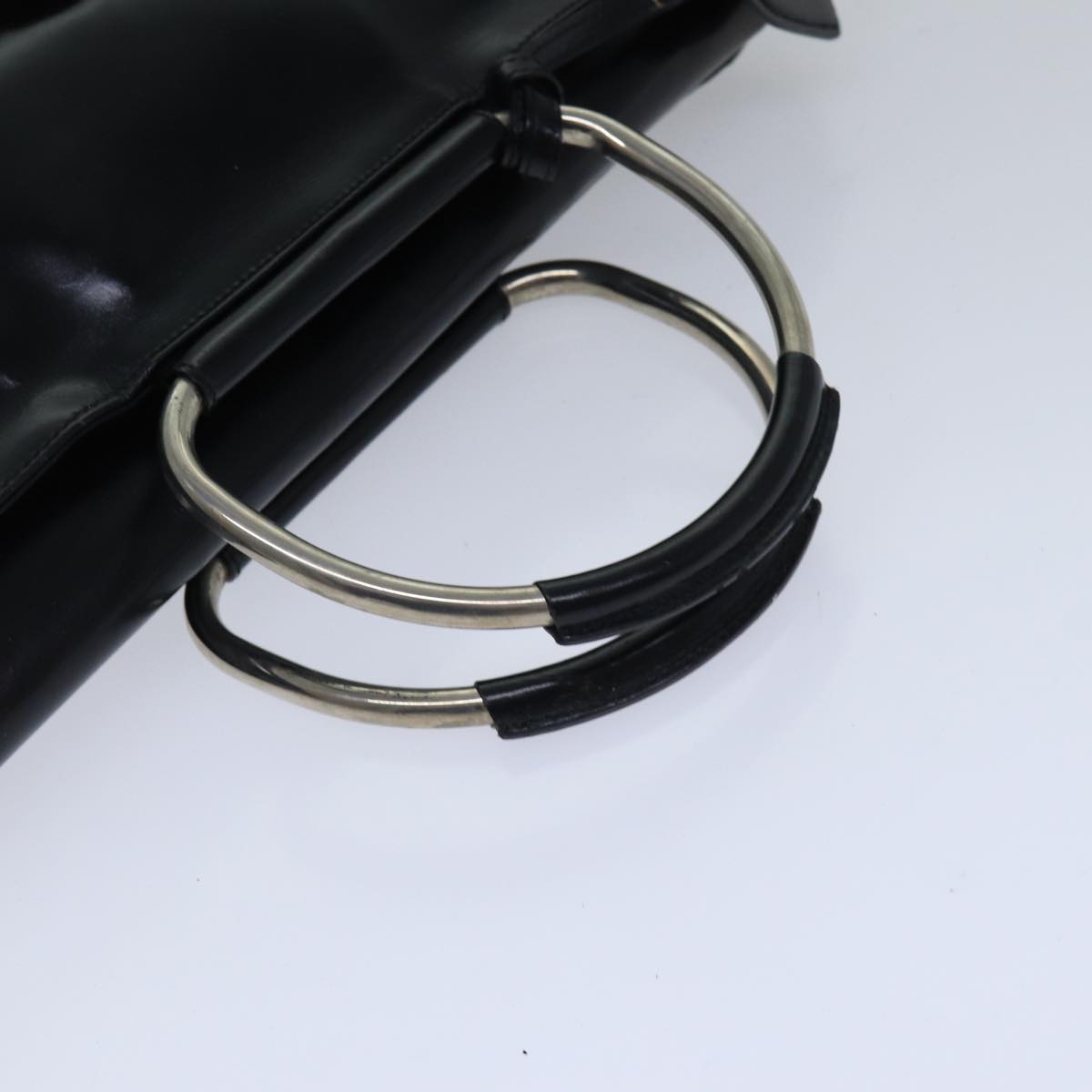 GUCCI Hand Bag Leather Black Silver 002 2865 1313 bs17122