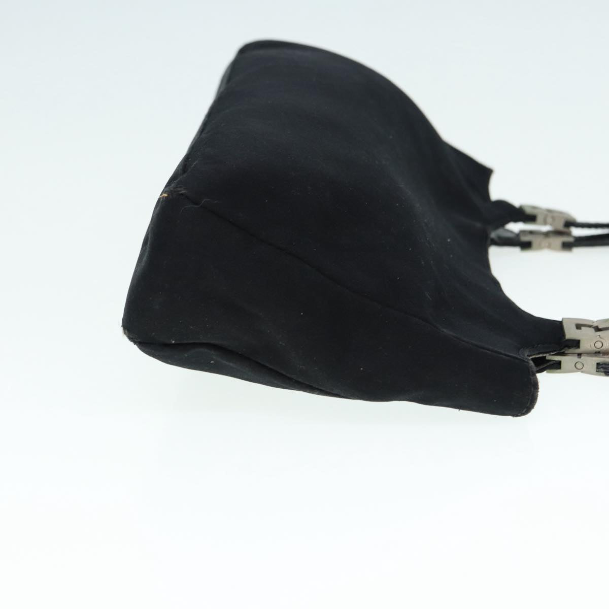 FENDI Shoulder Bag Nylon Black Silver bs17206