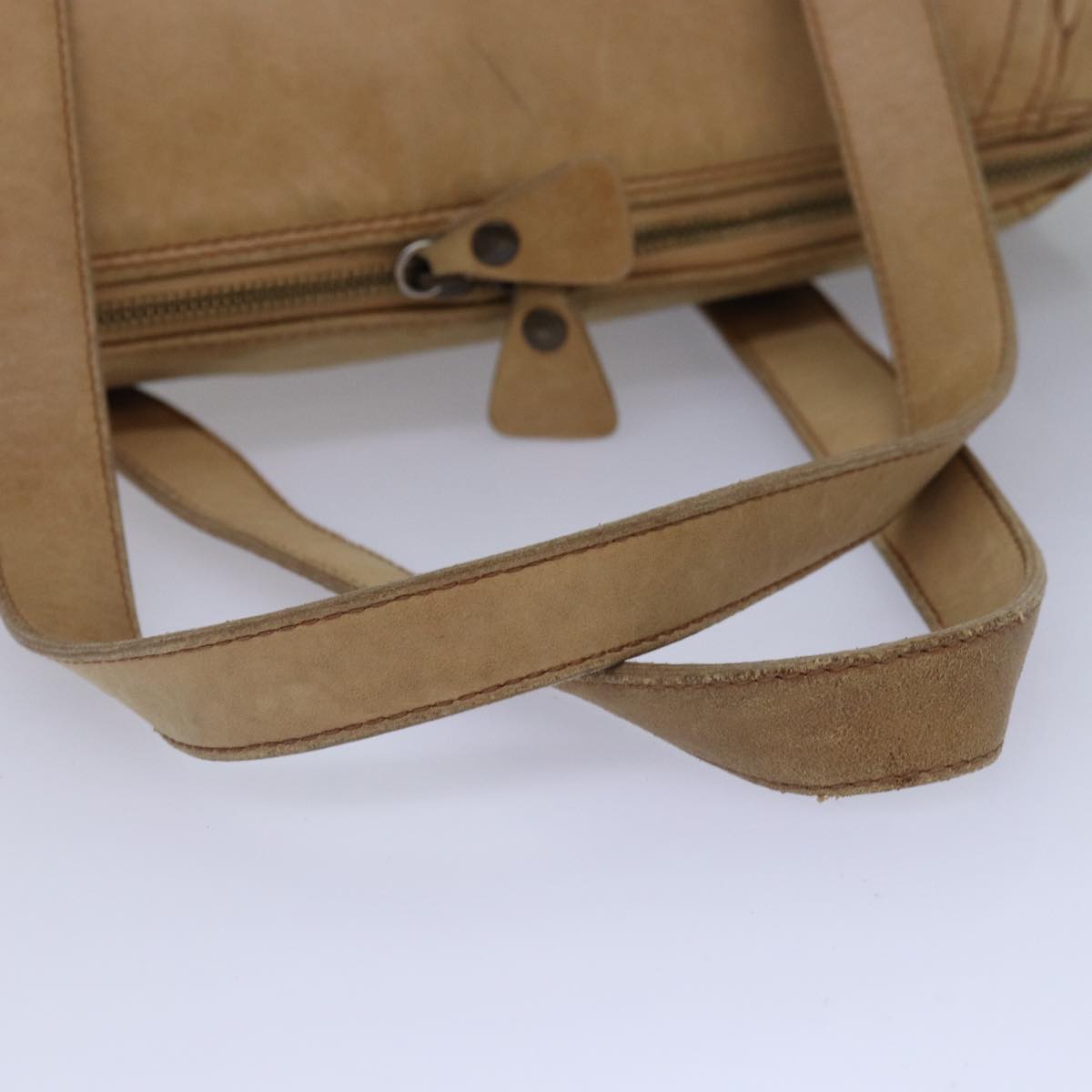 CHANEL Hand Bag Leather Beige CC bs17225