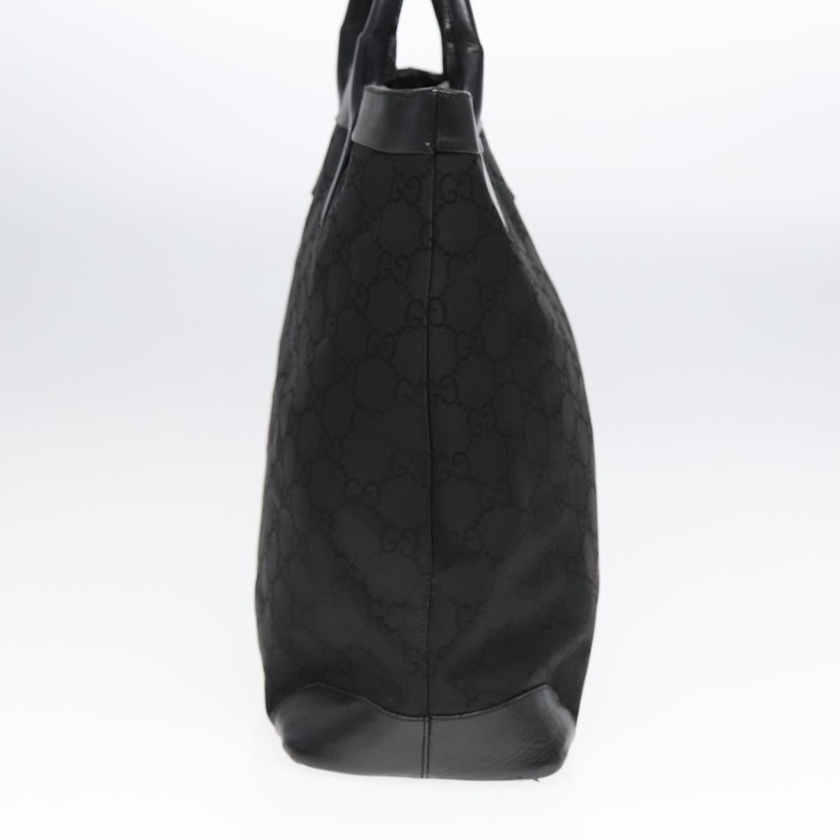 GUCCI GG Canvas Hand Bag Black Silver bs17289
