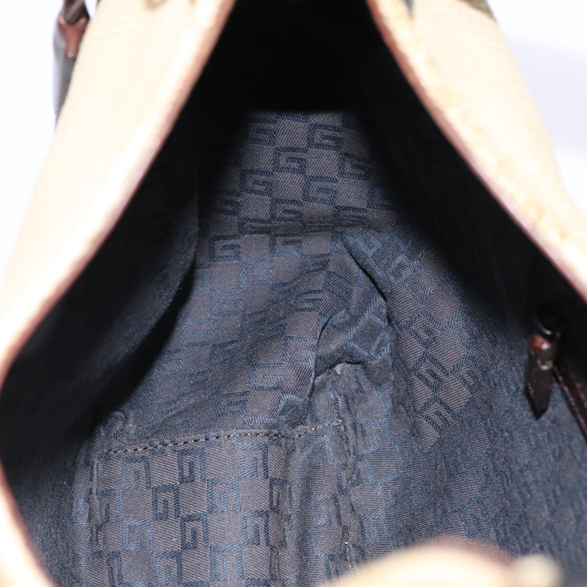 GUCCI Hand Bag Canvas Outlet Beige 106495 bs17290