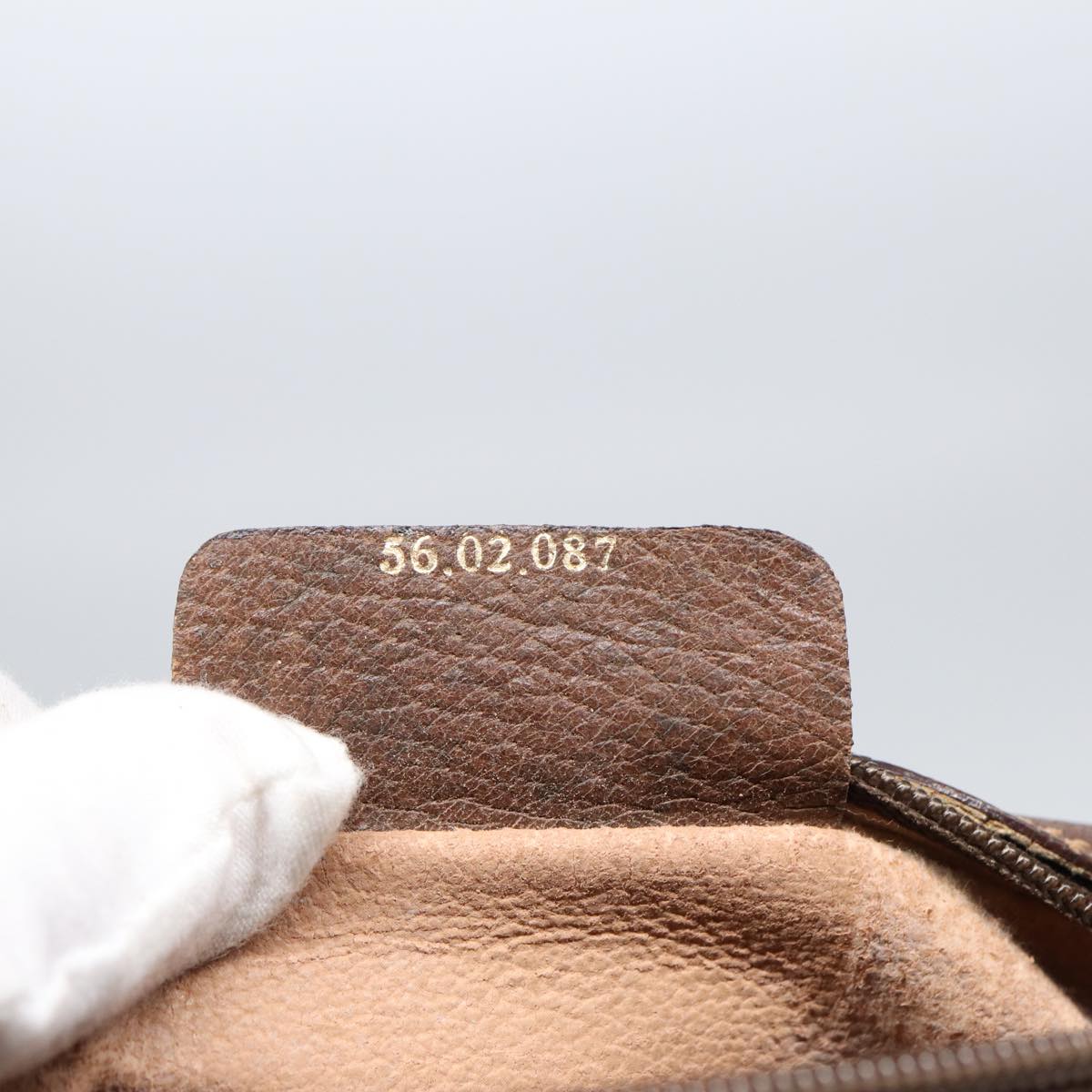 GUCCI GG Supreme Web Sherry Line Shoulder Bag PVC Beige 56 02 087 bs17476