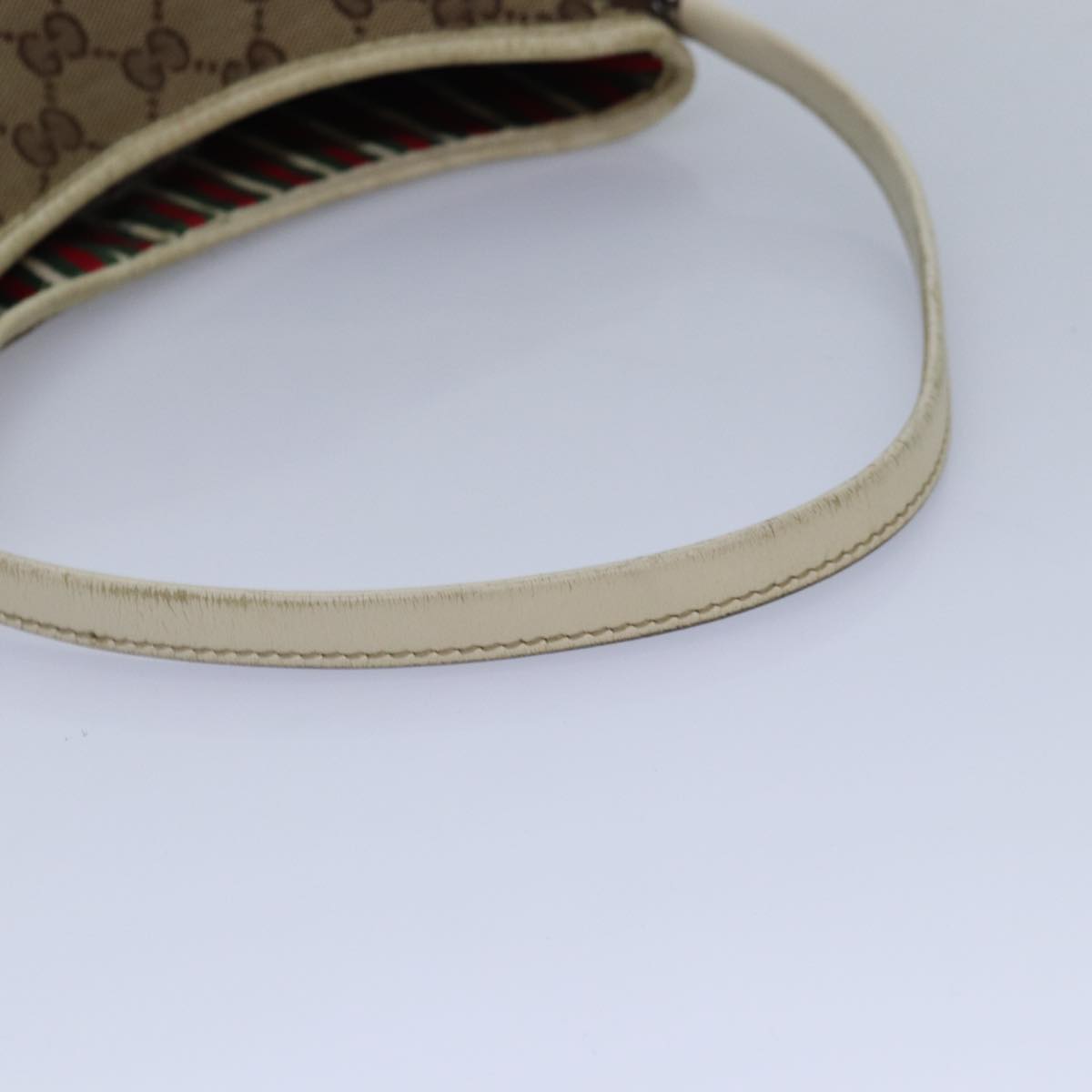 GUCCI GG Canvas Shoulder Bag Beige Gold 169947 bs17560